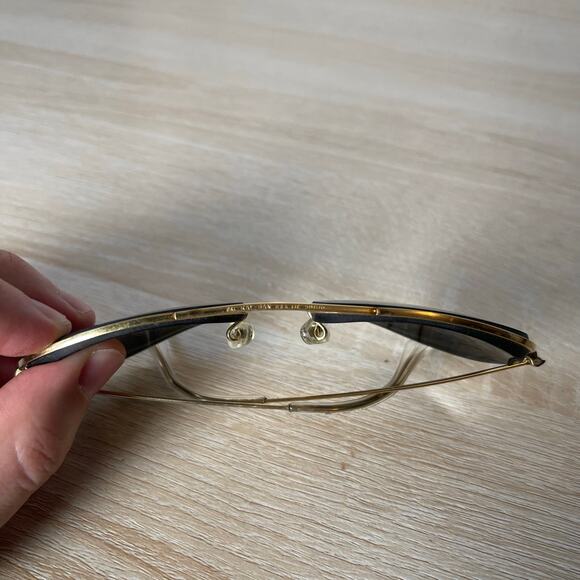 Vintage B&L Ray-Ban USA LIC Aviators Sunglasses Gold FRAMES 58-16 Excellent Cond - Picture 4 of 7